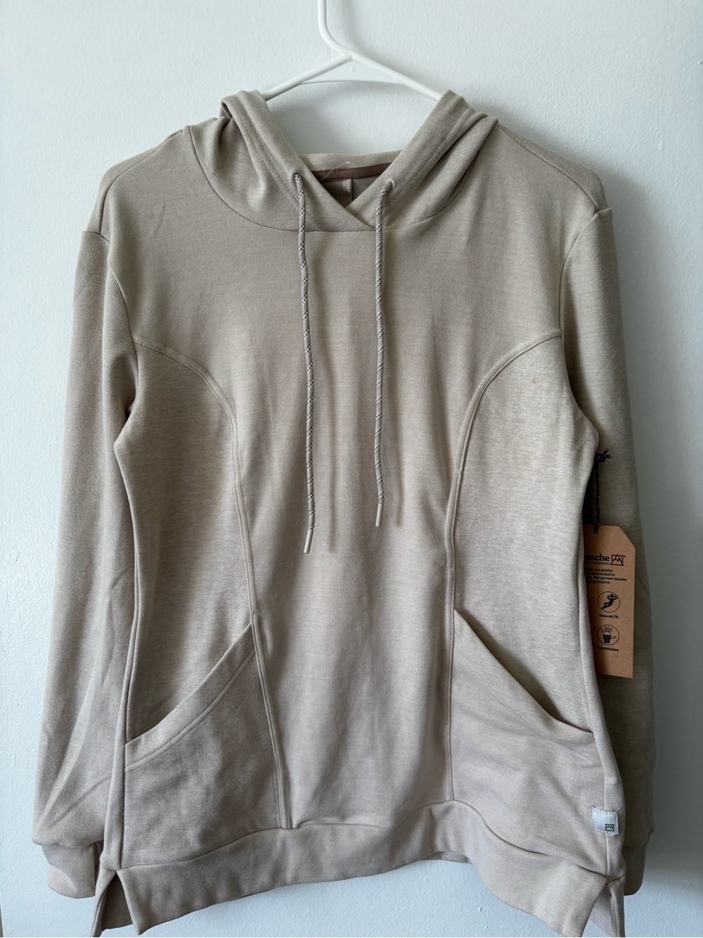Avalanche Women's Crewneck Hoodie Sweater in Taupe